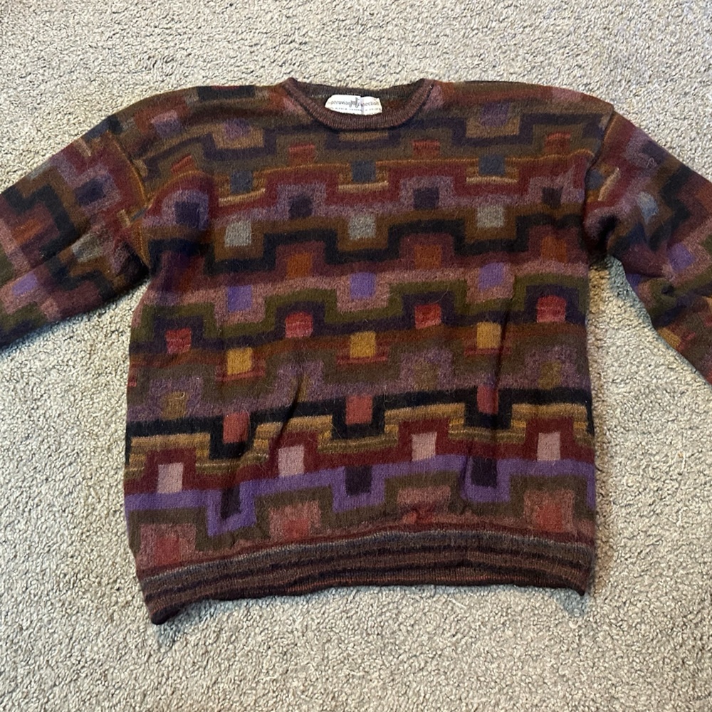 Retro wool sweater.